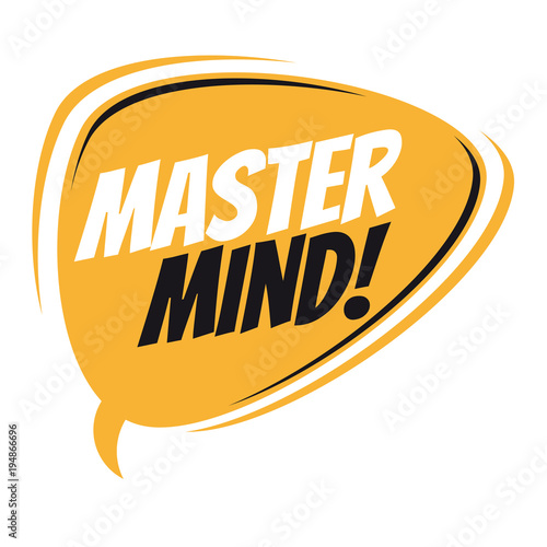 mastermind retro speech balloon