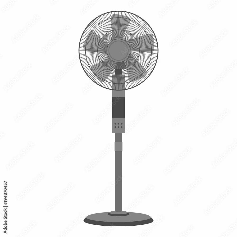 Electric black fan isolated on white background Electric black fan isolated on white background