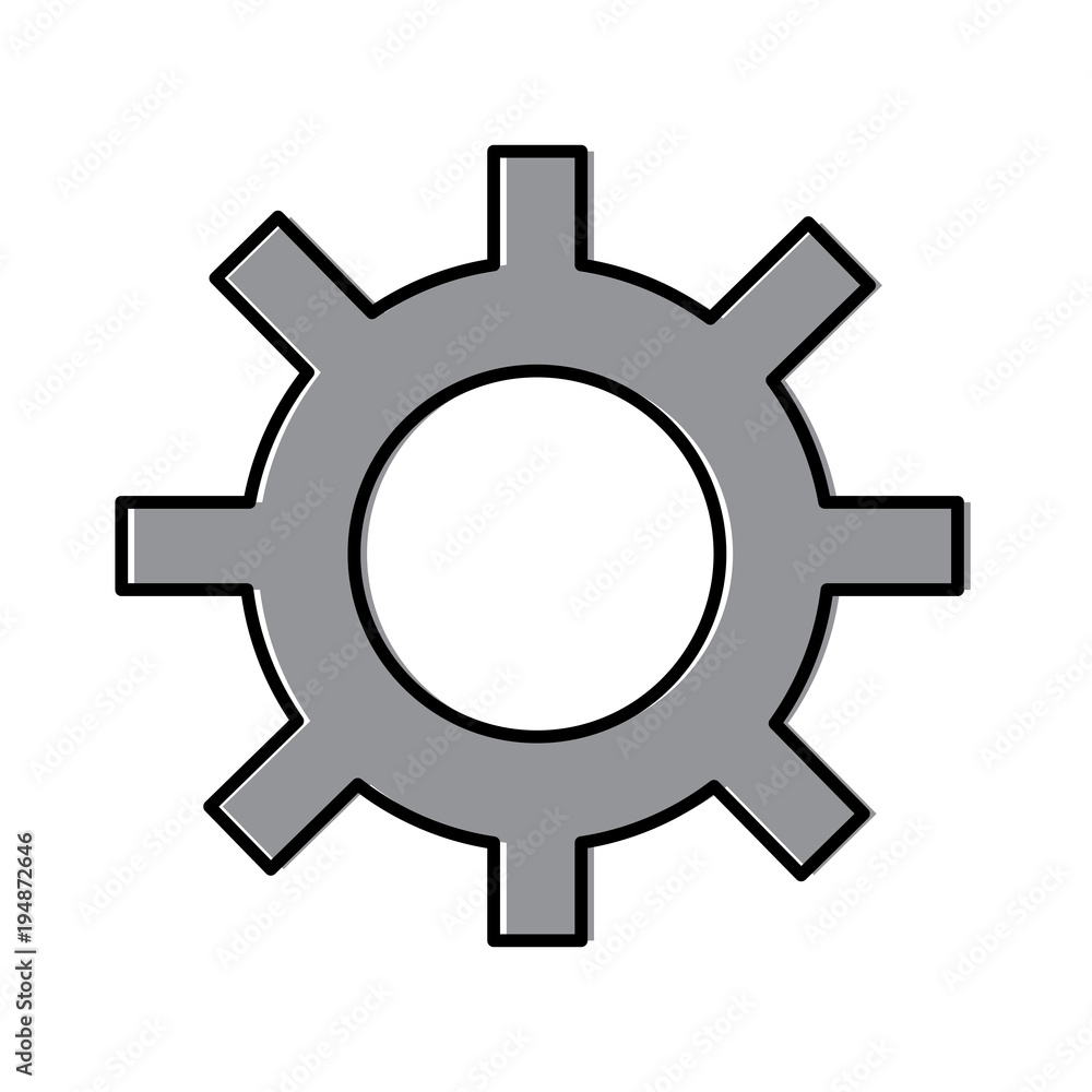 technology gear mechanism cog wheel vector illustration technology gear mechanism cog wheel vector illustration