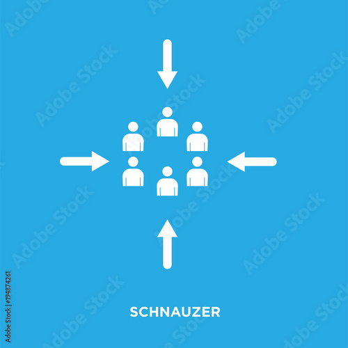 customer centric icon isolated on blue background for your web, mobile and app design