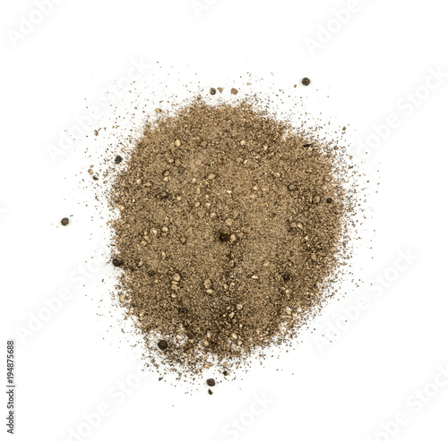 Ground Black Pepper Isolated