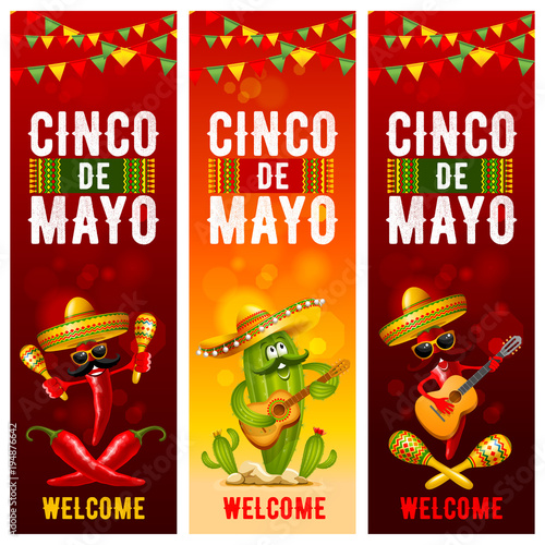 Cinco de Mayo banners set