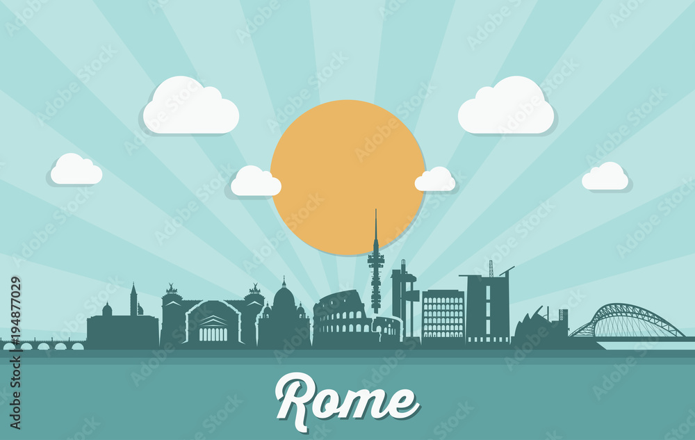 Rome skyline - Italy 