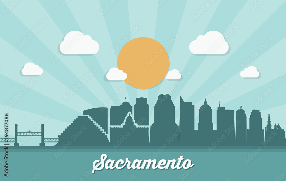 Sacramento skyline - California