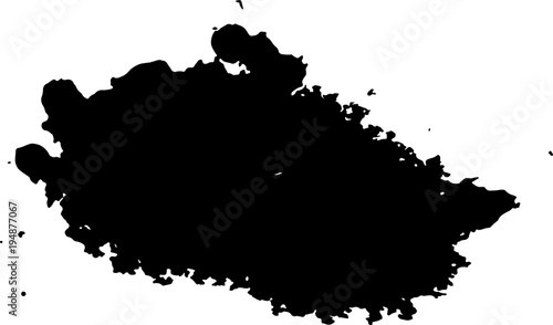 Abstract black ink blot background. Vector illustration. Grunge texture for cards and flyers design. Digital brushe
