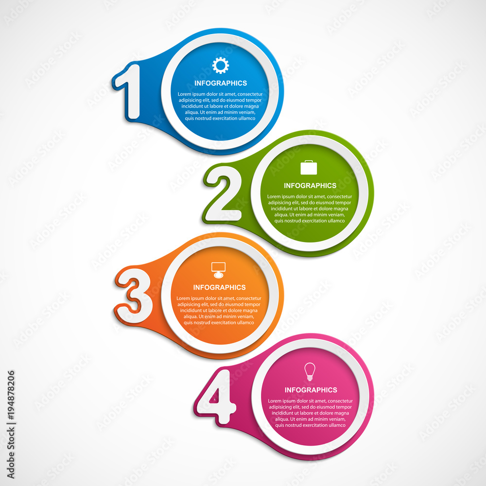 Abstract options infographics template with numbers option. Infographics for business presentations or information banner. Abstract options infographics template with numbers option. Infographics for business presentations or information banner.