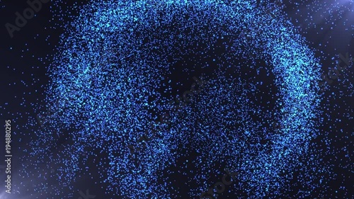 3d animation of a digital planet Earth in neon light.