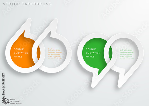 White Double Quotation Marks #Vector Graphics 