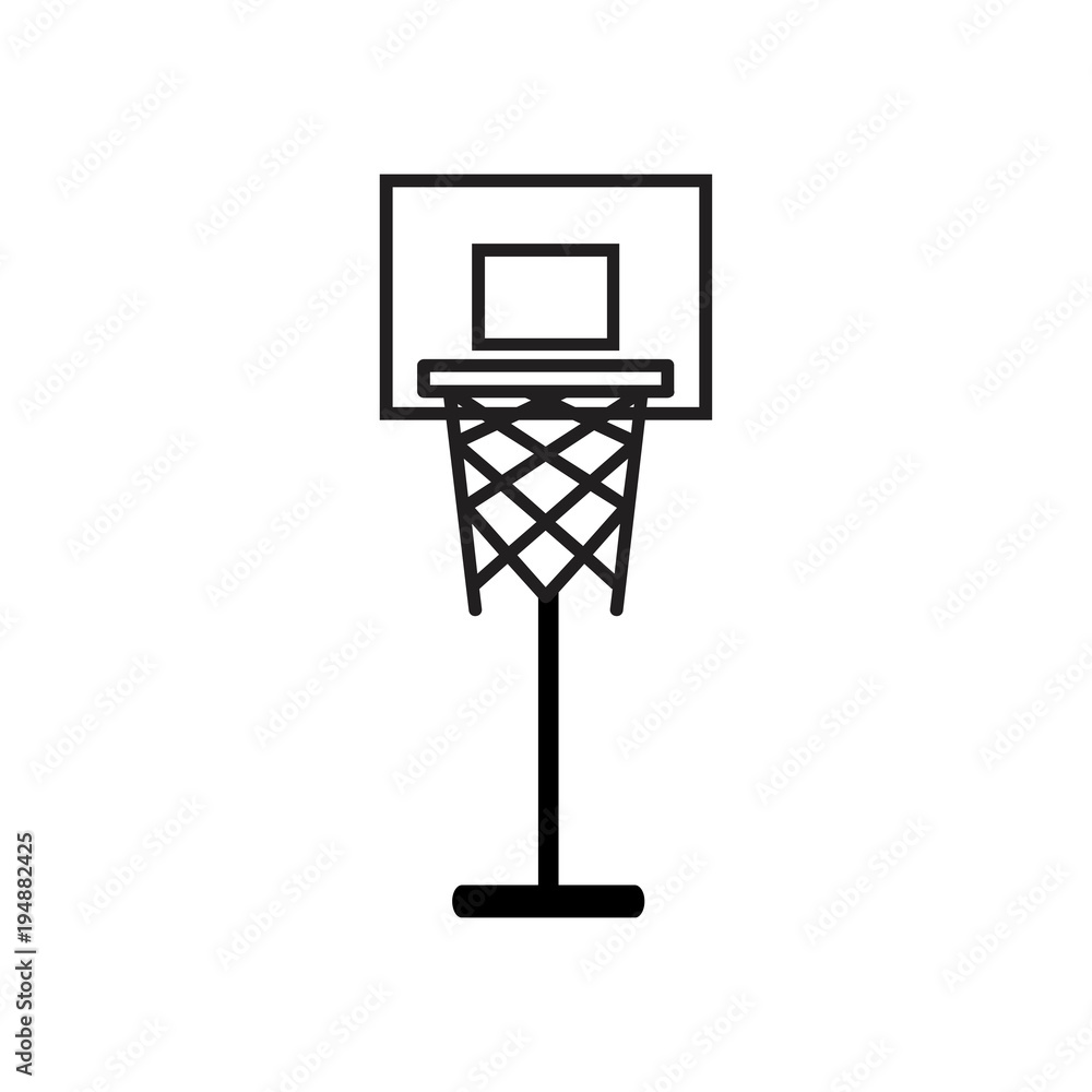basketball basket icon on white background basketball basket icon on white background