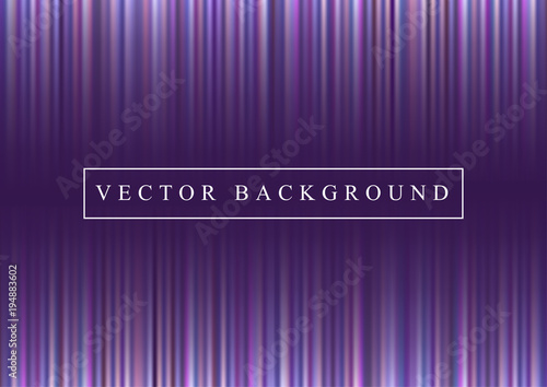 Glowing lines, light rays on ultra violet backdrop. Futuristic space abstract purple background with neon stripes. Easy to edit design template for your artworks. Vector illustration