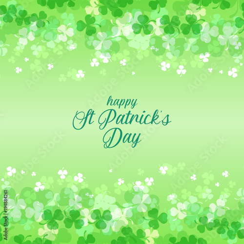 beautiful shamrock background for st patrick's day