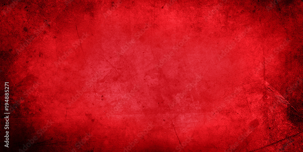 Obraz premium Red grunge concrete wall