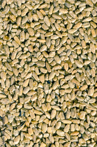 poured by syrup sunflower seeds
