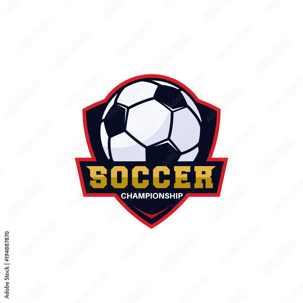 Obraz premium Football club bagde, soccer championship , Football tournament. Vector logo template