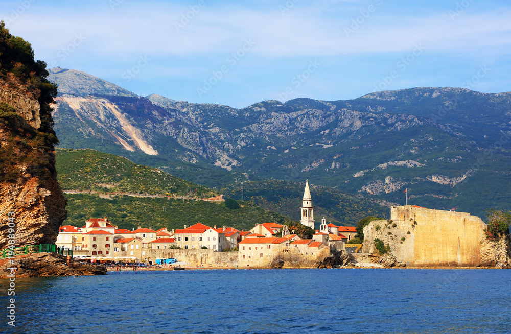 Adriatic Sea coast at Budva, Montenegro, Europe