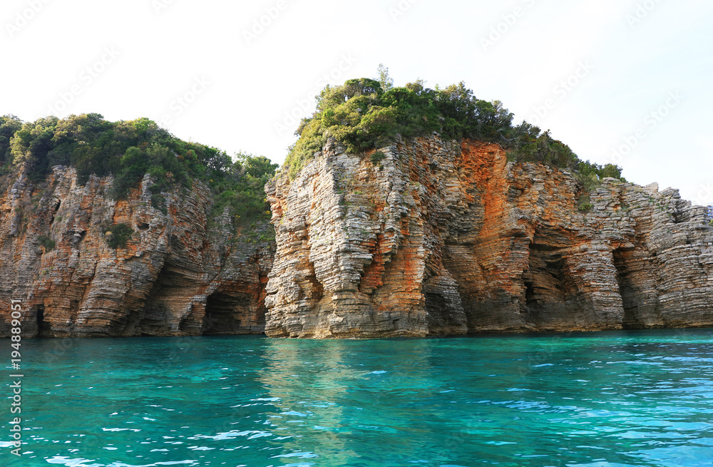 Adriatic Sea coast at Budva, Montenegro, Europe