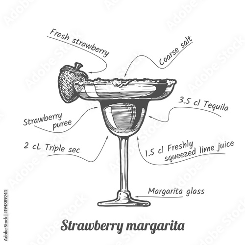 cocktail Strawberry margarita
