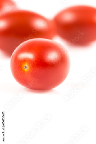 Cherry tomato on white