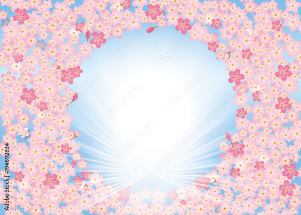 春のイメージの背景 丸窓 青背景 桜文様 桜吹雪 ピンク 桜のイラスト 桜のリース 桜のオーナメント Stock Vector Adobe Stock 春のイメージの背景 丸窓 青背景 桜文様 桜吹雪 ピンク 桜のイラスト 桜のリース 桜のオーナメント Stock Vector Adobe Stock
