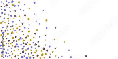 Abstract flying confetti star.