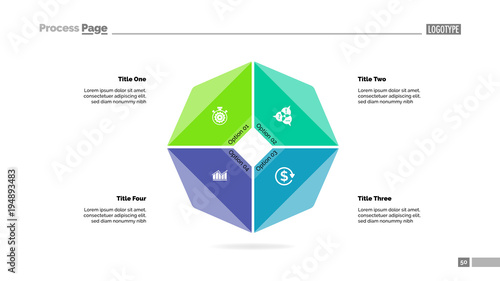 Cycle Diagram with Four Options Template