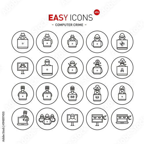Easy icons 44b Computer crime