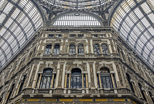 architecture at Galleria Umberto I in Naples 
