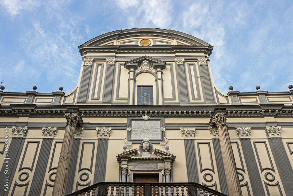 exterior of Basilica di San Paolo Maggiore Church in Naples exterior of Basilica di San Paolo Maggiore Church in Naples