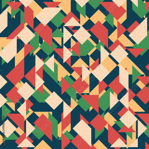 Abstract geometric background. Modern overlapping triangles and squares.