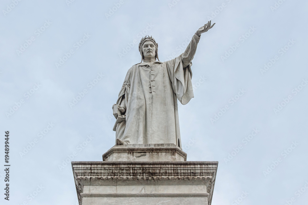 Monument of Dante at Piazza Dante in Naples