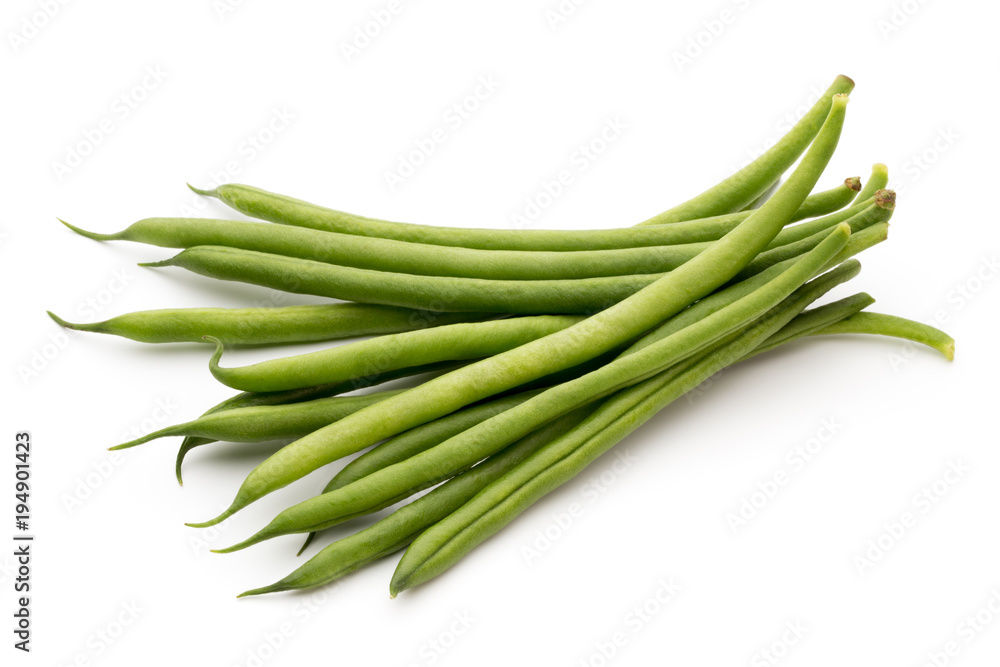 Green beans isolated on a white background. Green beans isolated on a white background.