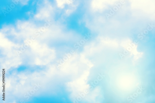 Blue sky clouds background