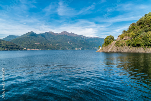 View of Lake Maggiore seen from Maccagno, Italy