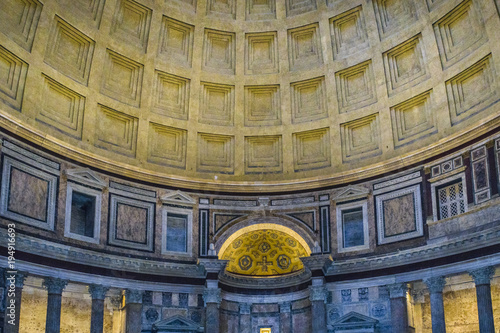 Pantheon Interior View  Rome  Italy