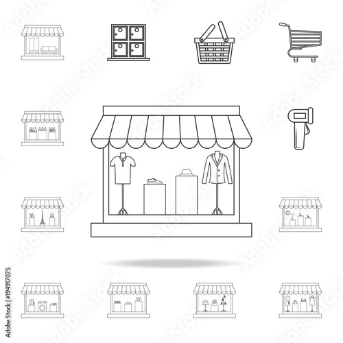menswear shop icon. Detailed set of shops and hypermarket icons. Premium quality graphic design. One of the collection icons for websites, web design, mobile app