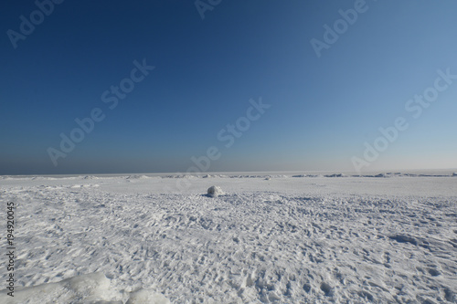 Eisschollen auf der Ostsee - Südstrand Göhren auf Rügen