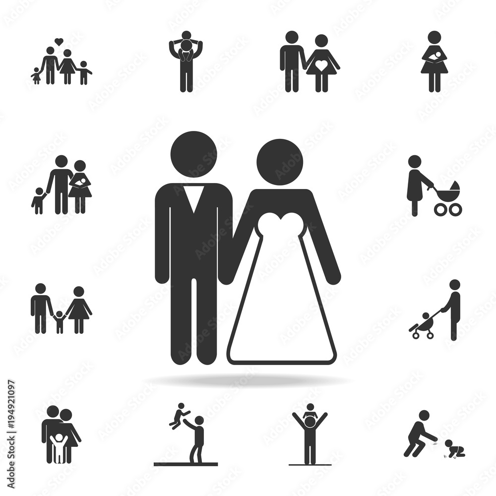 bride and groom couples vector icon. Detailed set of family icons. Premium quality graphic design. One of the collection icons for websites, web design, mobile appfamily bride and groom couples vector icon. Detailed set of family icons. Premium quality graphic design. One of the collection icons for websites, web design, mobile appfamily