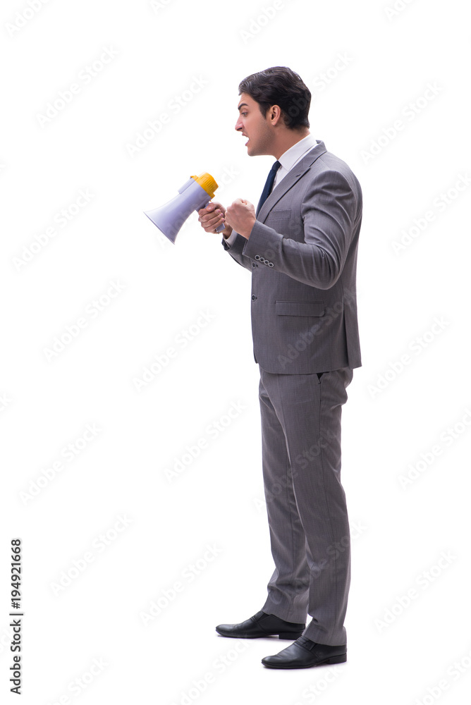 Businessman isolated on the white background Businessman isolated on the white background