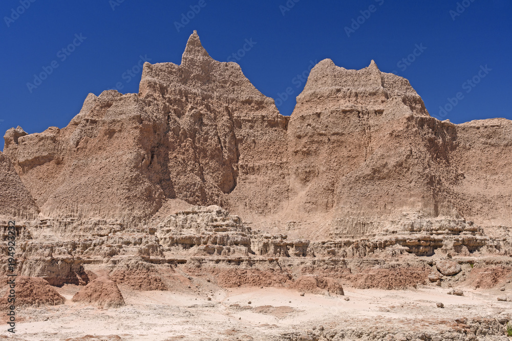 Dramatic Walls in a Barren Landscape