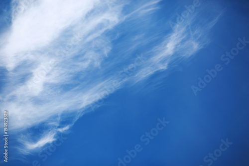 white clouds in a blue sky
