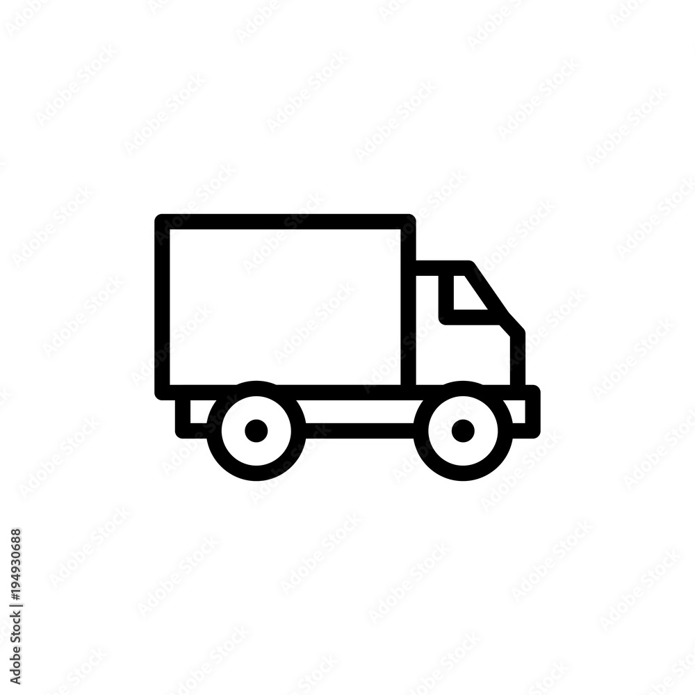 Truck flat icon