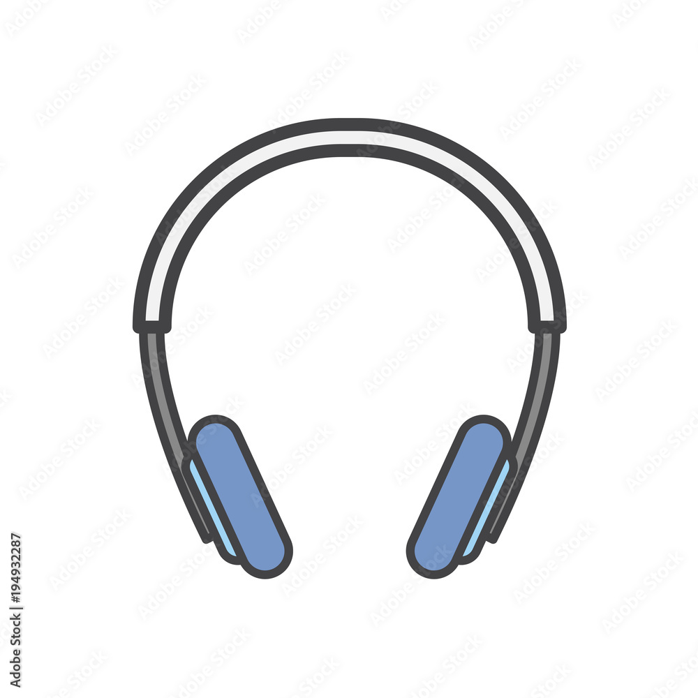 Illustration of headphone Illustration of headphone