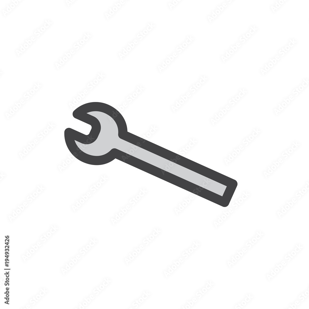 Illustration of wrench icon Illustration of wrench icon