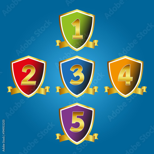 top 5 competition award ranking shield