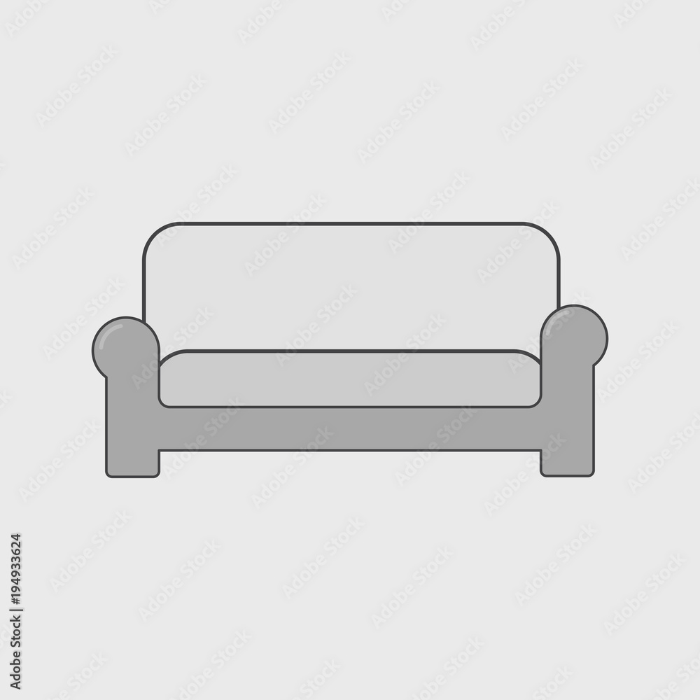 Illustration of sofa icon Illustration of sofa icon