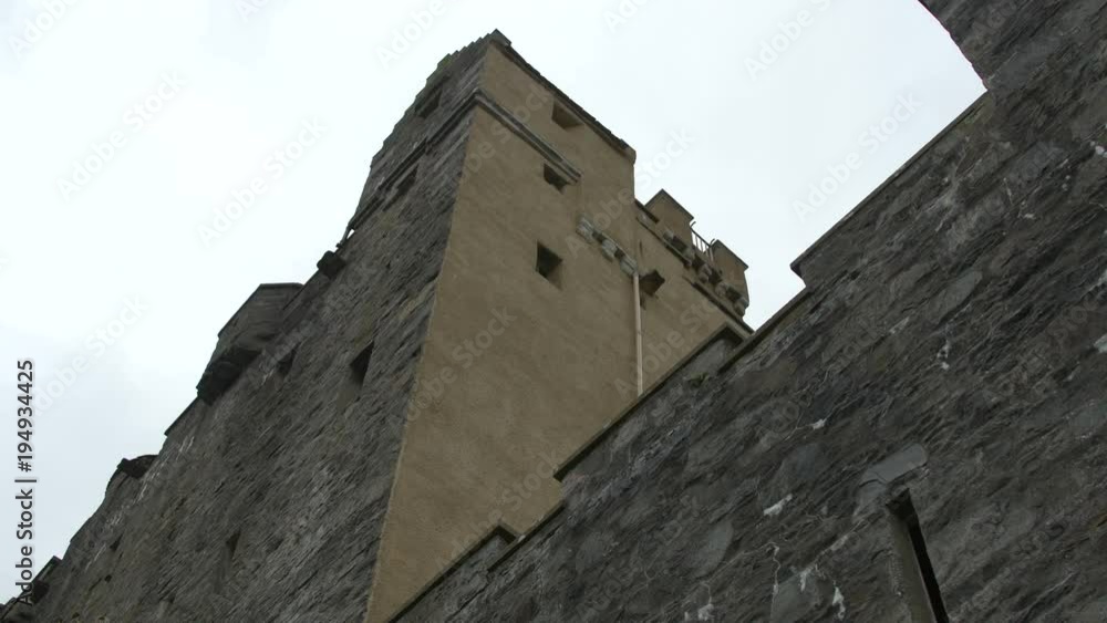 Tower walls of Eilean Donan Castle Tower walls of Eilean Donan Castle