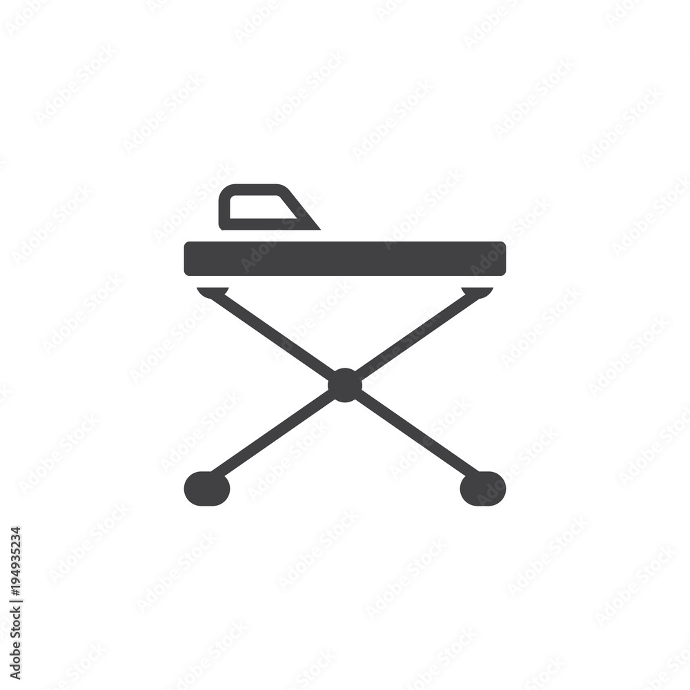 Ironing board vector icon. filled flat sign for mobile concept and web design. Iron board simple solid icon. Symbol, logo illustration. Pixel perfect vector graphics Ironing board vector icon. filled flat sign for mobile concept and web design. Iron board simple solid icon. Symbol, logo illustration. Pixel perfect vector graphics