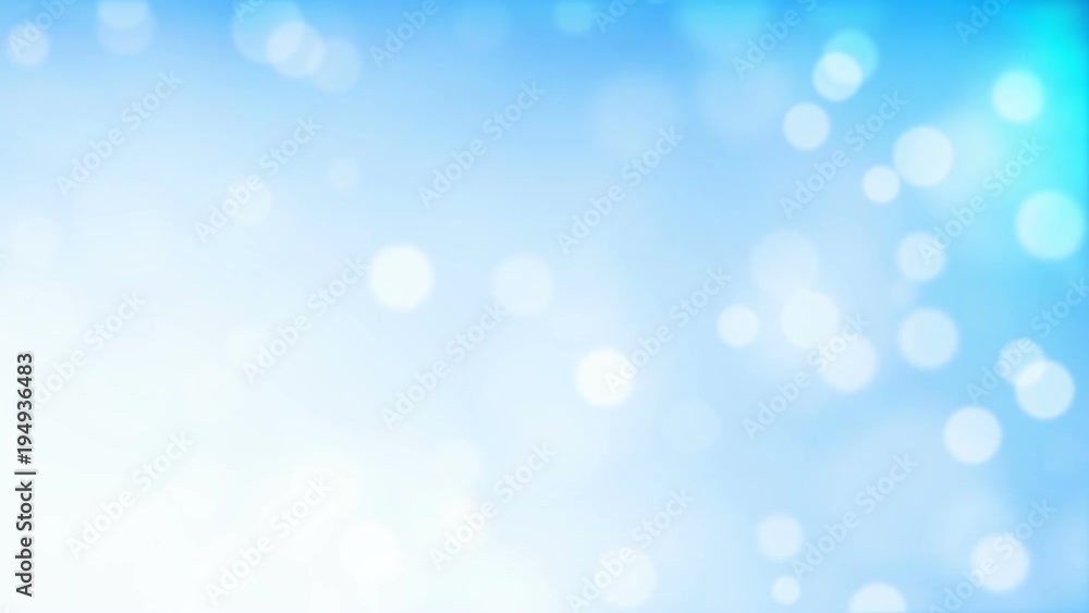 Animated Blue Blurry Bokeh Lights Background Animated Blue Blurry Bokeh Lights Background