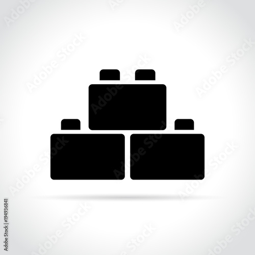blocks icon on white background