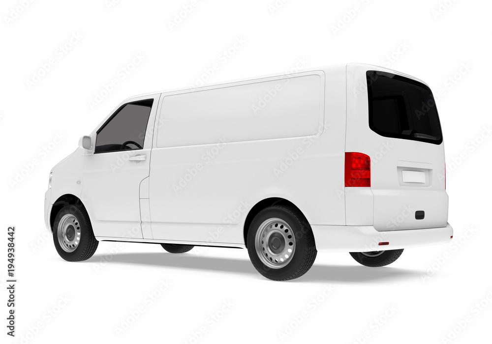 Delivery Van Isolated